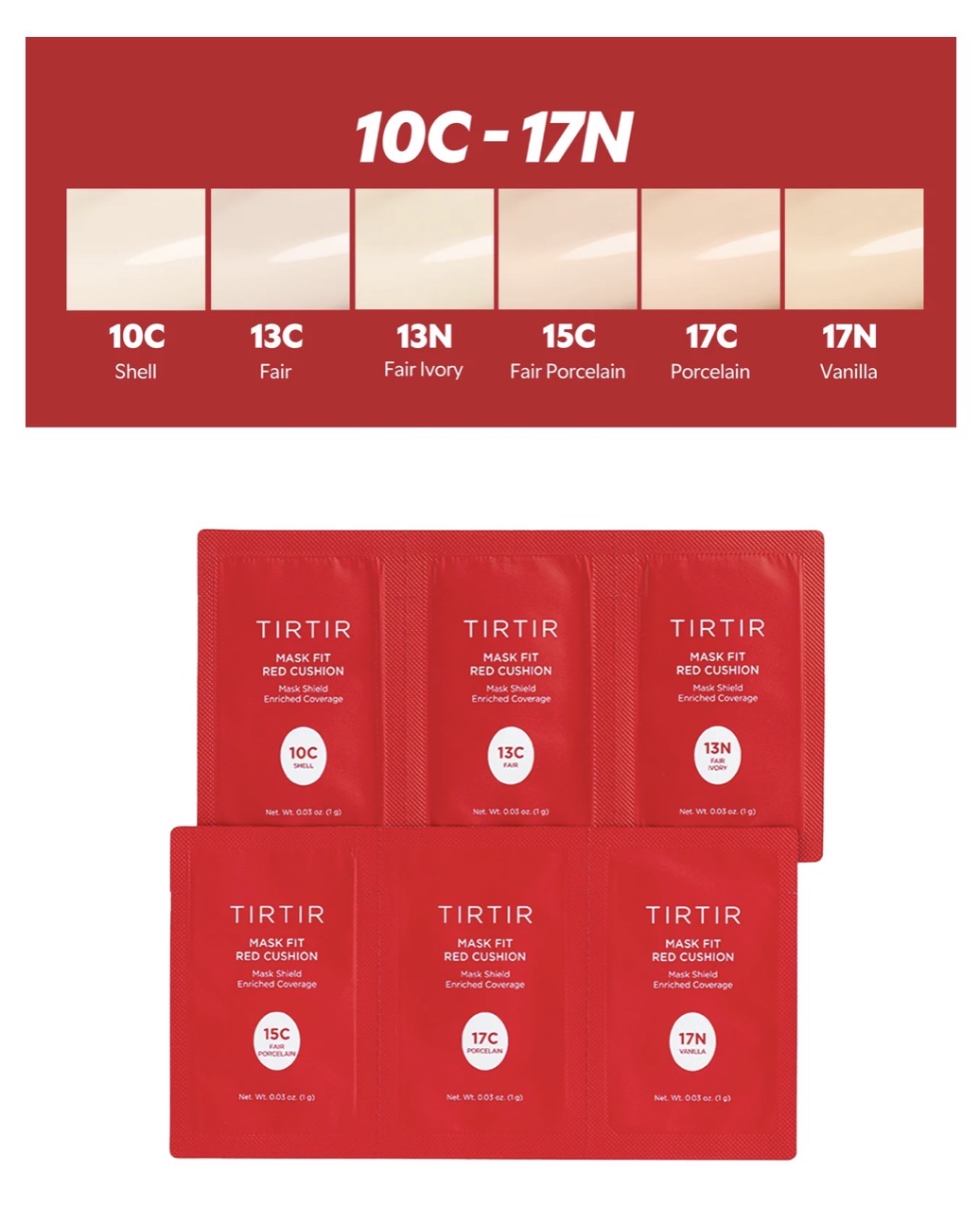 TIRTIR Mask Fit Red Cushion – Sample Size