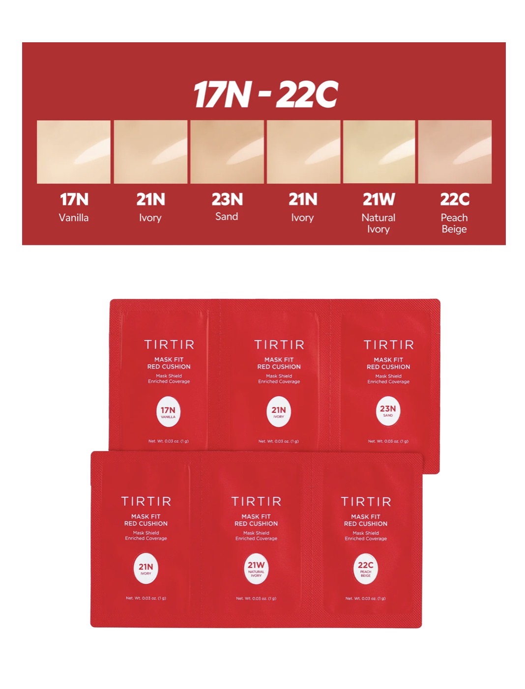 TIRTIR Mask Fit Red Cushion – Sample Size