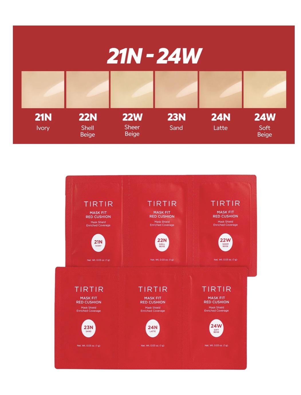 TIRTIR Mask Fit Red Cushion – Sample Size
